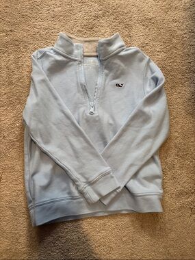 Vineyard Vines Baby Blue Half-Zip Pullover Sweater